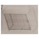 66x29 inch Glass Shower Panel For Shower Doors, (1 Piece)