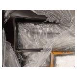 Recessed Mount Steel Double Patio Security Storm Door, Black