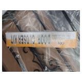 Recessed Mount Steel Double Patio Security Storm Door, Black