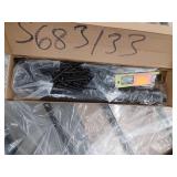 Recessed Mount Steel Double Patio Security Storm Door, Black