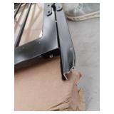 Recessed Mount Steel Double Patio Security Storm Door, Black