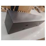 MeyerCross Hanson 78.5 in. Black Grain TV Stand Fits TVs up to 85 in