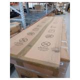 Alexandria Moulding 20 in. x 80 in. x 1-3/8 in. 2-Panel Flat Square Top Shaker Sticking Pre-Fit and Beveled Primed Wood Core Door Slab