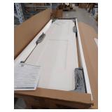 Alexandria Moulding 20 in. x 80 in. x 1-3/8 in. 2-Panel Flat Square Top Shaker Sticking Pre-Fit and Beveled Primed Wood Core Door Slab