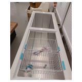 KENMORE 79.10 in. 25 cu. ft. (710L) Convertible Chest Freezer/Refrigerator, ESTAR, Garage-Ready Dual Lids, Manual Defrost, White- Retail: $1839