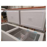 KENMORE 79.10 in. 25 cu. ft. (710L) Convertible Chest Freezer/Refrigerator, ESTAR, Garage-Ready Dual Lids, Manual Defrost, White- Retail: $1839