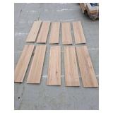 10- 42 Inch Oak Stair Treads