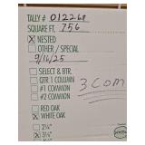 Pallet Of Unfinished Oak Hardwood Flooring 756 Sqft