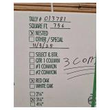 Pallet Of Unfinished Oak Hardwood Flooring 756 Sqft