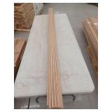 9 Pieces Oak Trim, 7ft L x 2 1/4 H, 63 Linear Feet