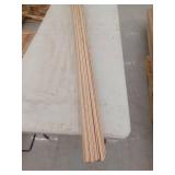 9 Pieces Oak Trim, 7ft L x 2 1/4 H, 63 Linear Feet