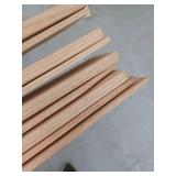 9 Pieces Oak Trim, 7ft L x 2 1/4 H, 63 Linear Feet