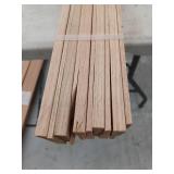 10 Pieces Oak Casing, 7ft L x 2 1/4 H, 70 Linear Feet