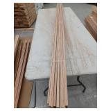 9 Pieces Oak Casing, 7ft L x 2 1/4 H, 70 Linear Feet