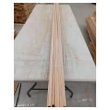 10 Pieces Oak Casing, 7ft L x 2 1/4 H, 70 Linear Feet