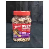 Fisher Snack Oven Roasted Never Fried Mixed Nuts with Peanuts, 24 Ounces, Peanuts, Almonds, Cashews, Pistachios, Pecans, Made With Sea Salt, Non-GMO, No Oils, Artificial Ingredients or Preservatives (