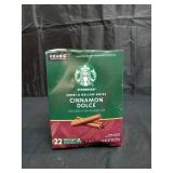 Starbucks Cinnamon Dolce  Hot or Iced Coffee  Flavored K-Cup Coffee Pods  22 Count