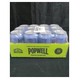 Popwell Blackberry Lime Better-For-You Prebiotic Soda, with 6g Fiber, 1g Sugar, Vitamins and Immunity Support, 12 fl oz Cans (pack of 12) (NO VISIBLE DATE)