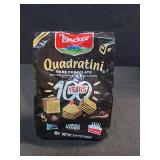 QUADRATINI DARK CHOCOLATE BITE SIZE WAFER COOKIES, DARK CHOCOLATE, 8.82oz
