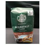 Starbucks Breakfast Blend  Whole Bean Coffee  Medium Roast  12 oz