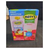Motts Fruit Smoothie Strawberry Banana, 4.2 oz, 4 Pack