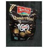 QUADRATINI DARK CHOCOLATE BITE SIZE WAFER COOKIES, DARK CHOCOLATE, 8 OZ