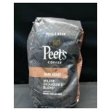 Peet s Coffee Major Dickason s Blend Premium Dark Roast Whole Bean Coffee  Arabica  18 oz