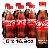 Coca-Cola Bottles, 16.9 fl oz, 6 Pack
