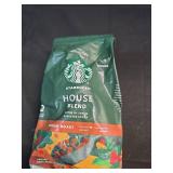 Starbucks House Blend  Ground Coffee  Medium Roast Hot or Iced Coffee  18 oz