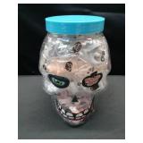 Halloween Skull Ring Candy Container Set