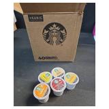 Starbucks K-Cup Coffee Pods Flavored Coffee Variety Pack for Keurig Brewers Naturally Flavored Arabica 1 box (40 pods total)