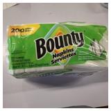 Bounty Paper Napkins, White, 200 Count, Packaging may vary