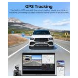 AZDOME 4K Dash Cam Front and Rear, STARVIS Night Vision, UHD 2160P WiFi Dash Camera for Cars with GPS, Included 64GB Card, 2.4" IPS Screen Dashcam, 170 Wide Angle, WDR, 24H Parking Mode (GS63H Pro)