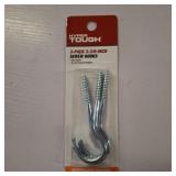 National Hardware N220-863 2156BC Screw Hook in Zinc plated,1/4" x 4-1/4"