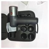 Sharper Image  Powerboost  Pro+ Hot & Cold Compact Deep Tissue Massage Gun - 6 Speed, 4 Attachments, Travel Case| Soothing Heat & Cold Therapy| Portable Lightweight Full Body Shoulder & Back Massager