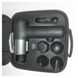 Sharper Image  Powerboost  Pro+ Hot & Cold Compact Deep Tissue Massage Gun - 6 Speed, 4 Attachments, Travel Case| Soothing Heat & Cold Therapy| Portable Lightweight Full Body Shoulder & Back Massager