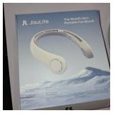 Portable Neck Fan   Hands-Free Bladeless Wearable Cooling Device, 5-Speed Twistable Airflow, 4000mAh Rechargeable Personal Fan