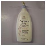 Aveeno Baby Calming Comfort Moisturizing Body Lotion with Relaxing Lavender & Vanilla Scents, Non-Greasy Baby Lotion, Nourishing Prebiotic Oatmeal, Paraben- & Phthalate-Free, 18 fl. oz
