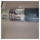 QIYI Floor Comfort Mat 1 Piece Kitchen Rug PVC Leather Waterproof Oil Proof Non Skid Laundry Ergonomic Standing Mat Anti Fatigue Foam Padded Area Doormat 17" W x 29" L - Blue White Watercolor Mountain