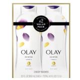 Olay Age Defying Body Wash with Vitamin E, 22 fl oz, Pack of 2