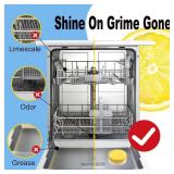 Dishwasher Cleaner And Deodorizer Tablets 40 Pack + Deep Cleaning Action, Fresh Scent, Eco-Friendly Formula