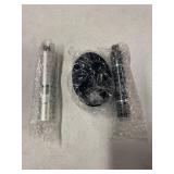 Salt & Pepper Crusher Set with Stand   One-Handed Thumb Press Grinder, Portable Spice Crusher for Kitchen, Dining & Travel   Easy to Use Manual Seasoning Grinder for Fresh Ground Pepper, Sea Salt