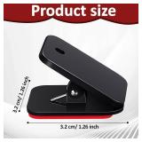 100 Pieces Light Clips Self Adhesive Wall Clip, Hook for Outdoor String Lights Clips Tapestry Hanger Double Side Adhesive for Hanging Lights Poster Photo(Black)