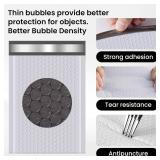 Bubble Mailers 4x8inch 200Pack Gray Bubble Mailers Self-Seal Padded Mailing Envelopes Bubble Opaque Padded Mailer for Small Businesses to Package and Mail Jewelry Cosmetics#000 white gray