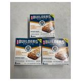 3 BOXES - of CLIF BUILDERS Protein Bars Crispy Almond Salted Caramel, Reduced Sugar, Gluten Free, 6ct/each