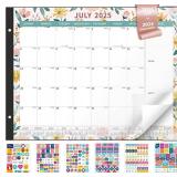 Ospelelf Desk Calendar 2025-2026 Large 22"x17" Monthly Family Planner Pad with Protective Cover 18 Months July 2025 to December 2026 Ditsy Floral