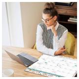 Ospelelf Desk Calendar 2025-2026 Large 22"x17" Monthly Family Planner Pad with Protective Cover 18 Months July 2025 to December 2026 Ditsy Floral