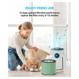 HP072 HP071BRN Replacement Filter (Pet-Pro) Compatible with Shark NeverChange Air Purifier Compact Pro HP072 HP071BRN HP070 UA075 HP072QGD HP072QGN HP072C, Special Pet Particle Filter, 2 Pack