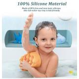 LOT OF THREE - Bathtub Splash Guard Silicone Tub Water Splash Guard (Aqua)