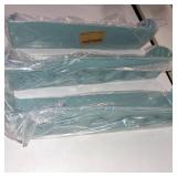 LOT OF THREE - Bathtub Splash Guard Silicone Tub Water Splash Guard (Aqua)